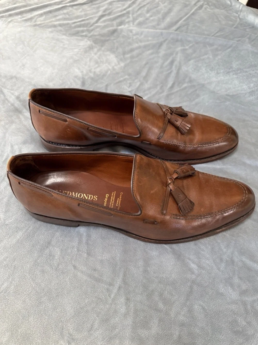 Allen Edmonds Chestnut Leather Tassel Loafers